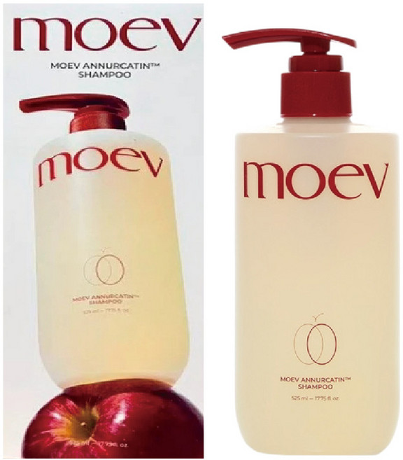 MOEV 安努卡蘋果多酚洗髮精525ml, 1件, 525ml