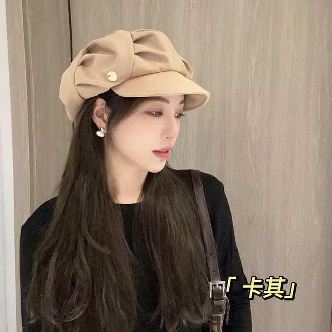 韓版雲朵貝雷帽 女 八角帽 百搭