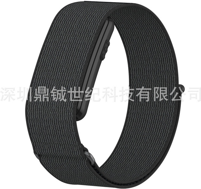 適用 Garmin CIRQA 手環錶帶 尼龍回環上臂帶, 曜夜黑, 1個