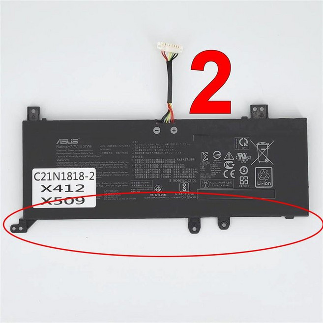 副廠 華碩 ASUS A512JA F512DA F512FA F512FB F512FL 筆記型電腦電池, 1個, C21N1818 電池-編號2