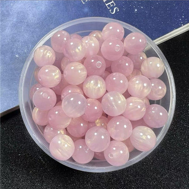 超值 星空流光暈染圓珠通孔散珠手工串珠手鍊 副廠產品