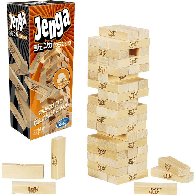 孩之寶 Hasbro JENGA 疊疊樂 木質層層疊 兒童益智玩具, 1個