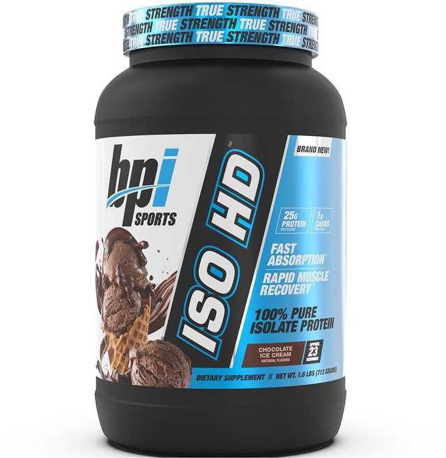 Bpi ISO HD 分離乳清蛋白 巧克力冰淇淋, 1個, 713g