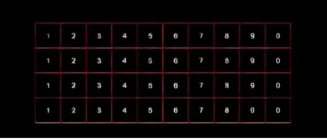 鍵盤轉印貼 數字貼紙, 1個, 數字-白色