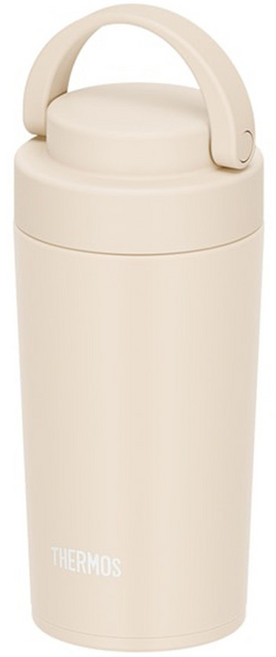 膳魔師 水壺 真空隔熱 便攜式保溫杯 附提把 320ml 象牙白 洗碗機適用型號 JOV-321 IV, 1個, 1ml, 請參考詳情頁面