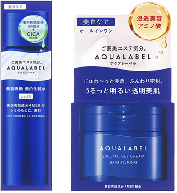아쿠아라벨 브라이트닝 토너 170ml + 스페셜 젤 크림 올인원 90g, 1세트