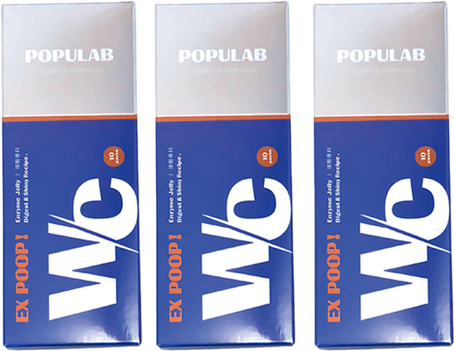 POPULAB WC酵素果凍EX 順暢專科 促進消化, 20g, 30個
