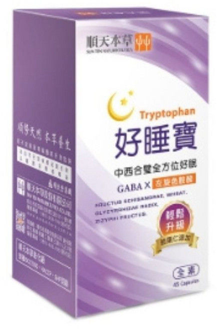 順天本草 好睡寶 膠囊 45粒, 45顆, 1盒