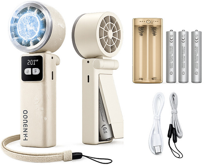 OONOU H FAN9000 換電式手持風扇, 米白色