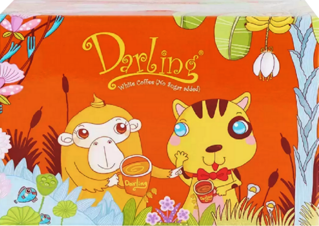 Darling 親愛的 白咖啡, 1個, 橘色二合一(無加糖), 30g, 10個裝