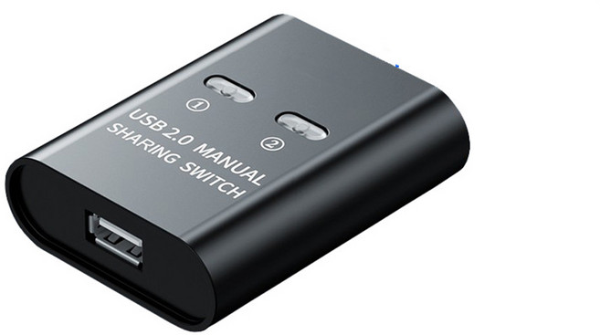 USB 2.0 手動切換器 2埠 印表機共用分享器, 1個, 202-MU