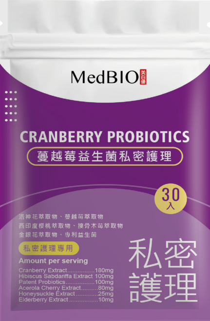 MedBIO 蔓越莓益生菌 私密護理, 15g, 1個