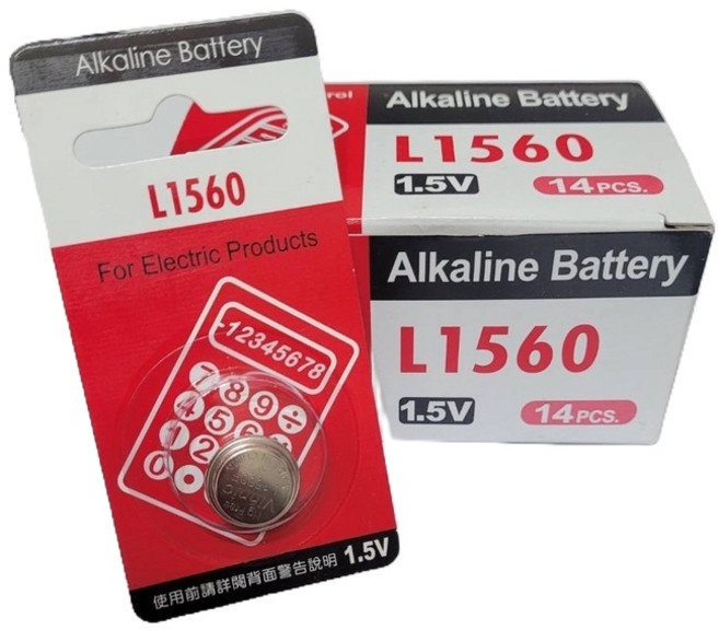 鈕扣電池 遙控器電池, 1個, L1560單顆