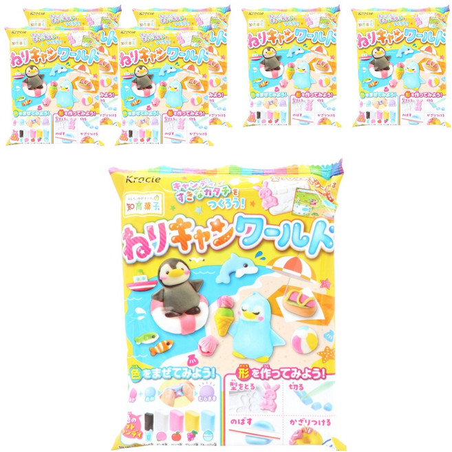 Kracie 葵緹亞 Nerican 世界 42g, 7個, 糖果5種 + 蛋糕片 + 吸管 + 刀具 + 餅餌 + 模具