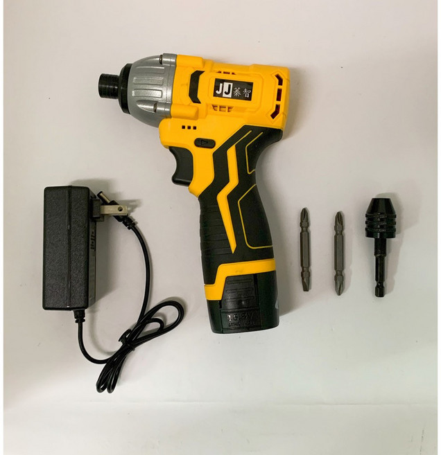 無刷衝擊起子 16.8V 鋰電無刷電鑽螺絲刀, 1個, JJ無刷起子 16.8V黃黑 3AH單電