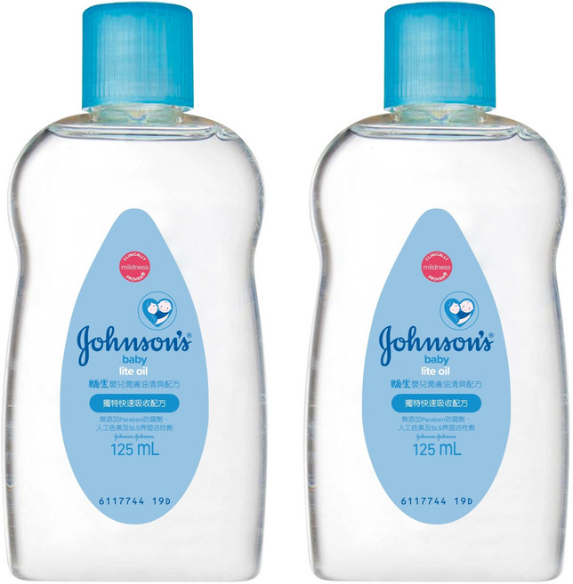 Johnson's嬌生 潤膚嬰兒油 清爽配方, 2件, 125ml