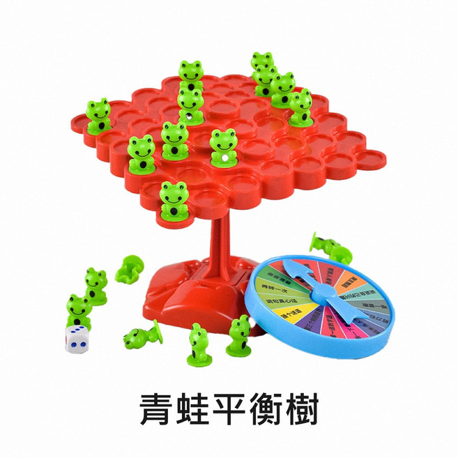 青蛙平衡樹 益智遊戲 兒童桌遊, 1個
