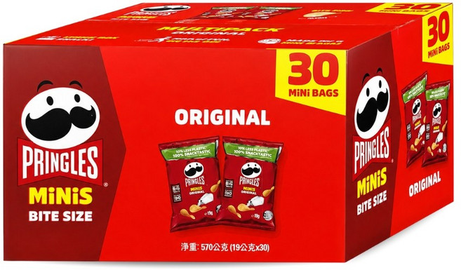 品客 MINIS 經典原味洋芋片, 570g, 1箱