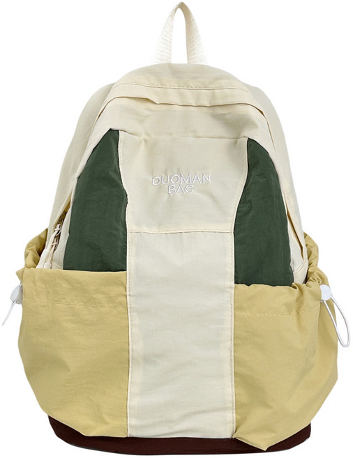 DUOMAN BAG 迷你雙肩小揹包, 米白色