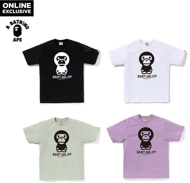 -일본온라인한정- BAPE 베이프 정품 / 바이컬러 베이비 마일로 반팔티 BICOLOR BABY MILO TEE