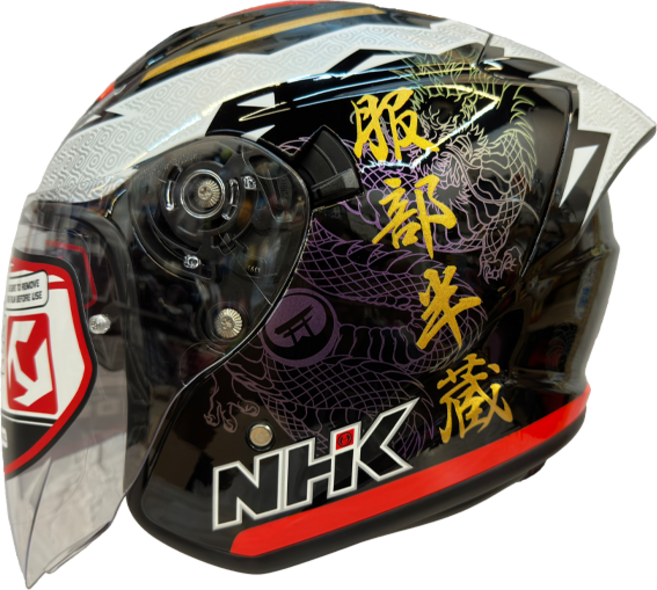 NHK S1 GP PRO 武士道 MIHA 內藏墨片半罩式安全帽, 武士道 (MIHA)