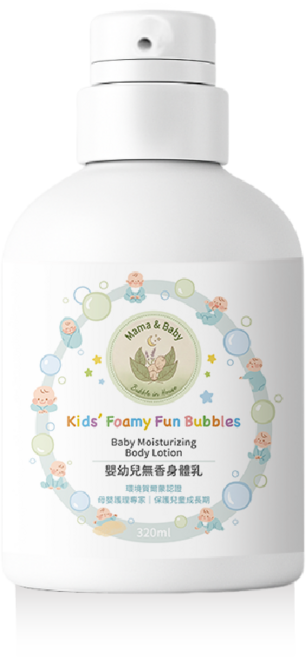 阿皂屋-嬰幼兒無香身體乳, 1個, 320ml