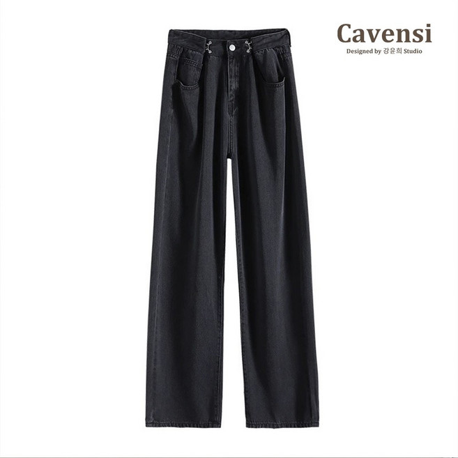 【Cavensi】又軟又垂天絲牛仔褲 自動調節扣