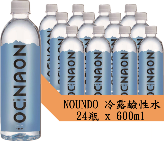 NOUNDO 諾韻 冷露鹼性水, 24個, 600ml