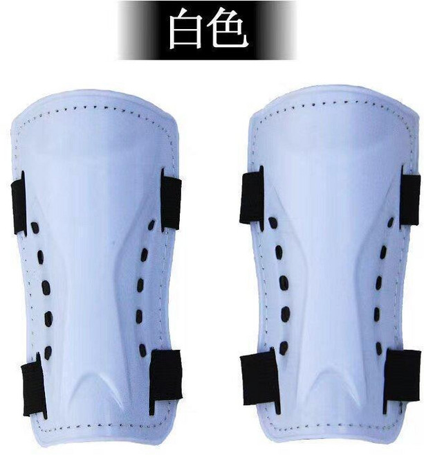 兒童足球護腿板 學生綁帶護板 透氣護小腿護具 足球專業護具 超輕護脛裝備, 1個, 白色 兒童款 ,兒童款 建議5-15歲, 白色