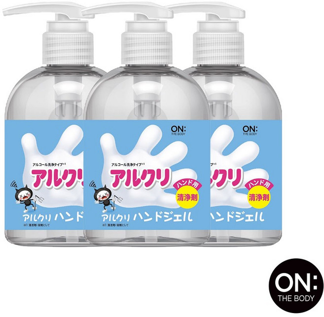ON: THE BODY 酒精乾洗手凝膠 凝膠質地 方便使用, 1個, 280ml