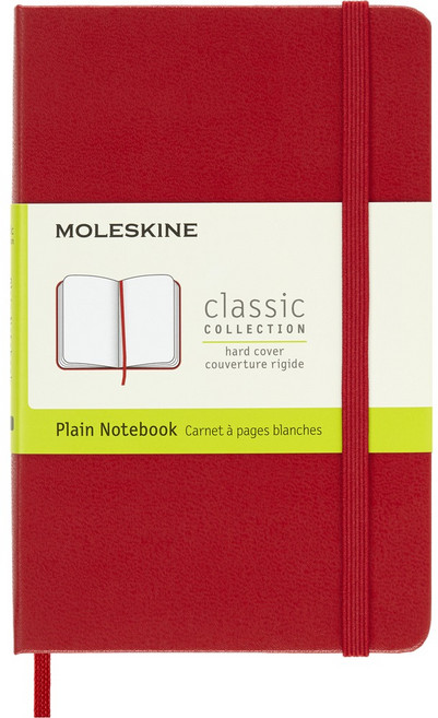 MOLESKINE 經典硬殼空白筆記本, 紅, 1個