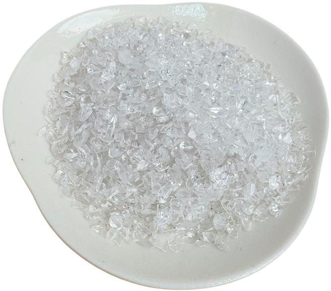 白水晶碎石 100g裝 3-5mm細粒 淨化磁場 聚寶盆魚缸造景, 白水晶