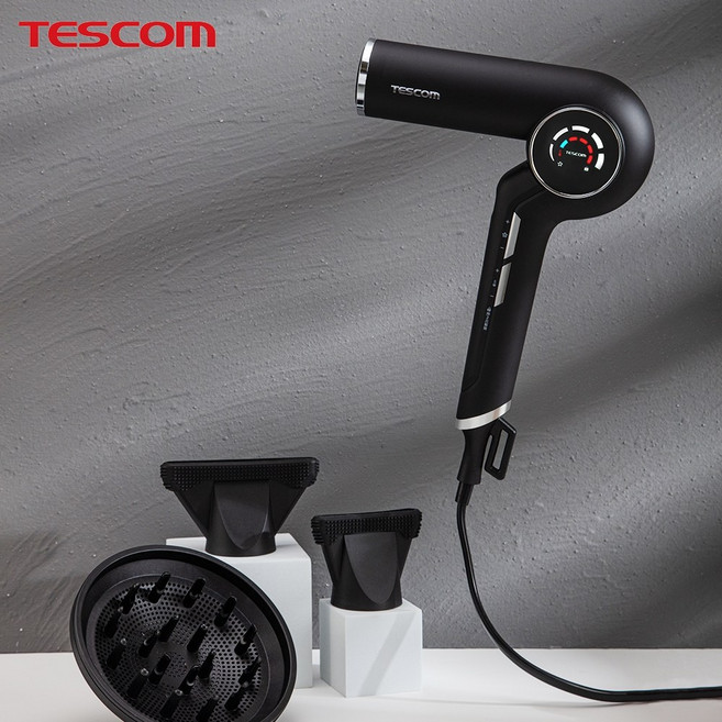 TESCOM TD980ATW 專業千萬級負離子吹風機 超輕量 低噪音, 曜石黑