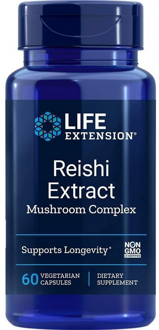LIFE EXTENSION 靈芝萃取菇類配方素食膠囊, 60顆, 1罐