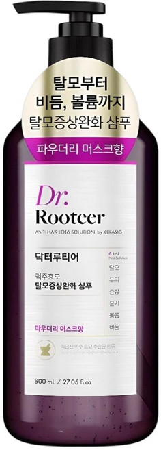 Dr. Rooteer 防脫髮洗髮精(粉質麝香), 1件, 800ml