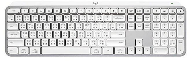 Logitech 羅技 無線 智能鍵盤 舒適打字 防水設計, 珍珠白, MX Keys S, 製造商軸