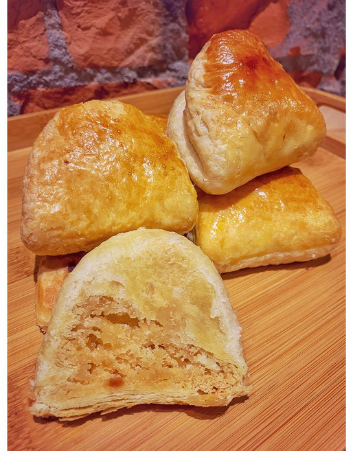 【麵麵茶茶】蒜頭餅 蒜香酥餅 傳統糕餅 古早味酥餅 台灣鹿港伴手禮, 1個, 410g