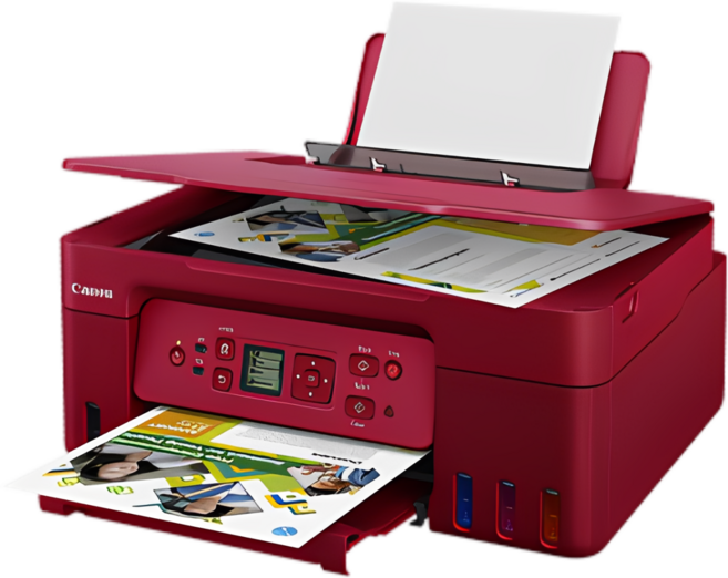 Canon PIXMA G3770 原廠大供墨複合機, 紅色