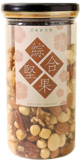 菓青市集 活力綜合堅果 300G, 1個, 活力綜合堅果 300G 罐裝