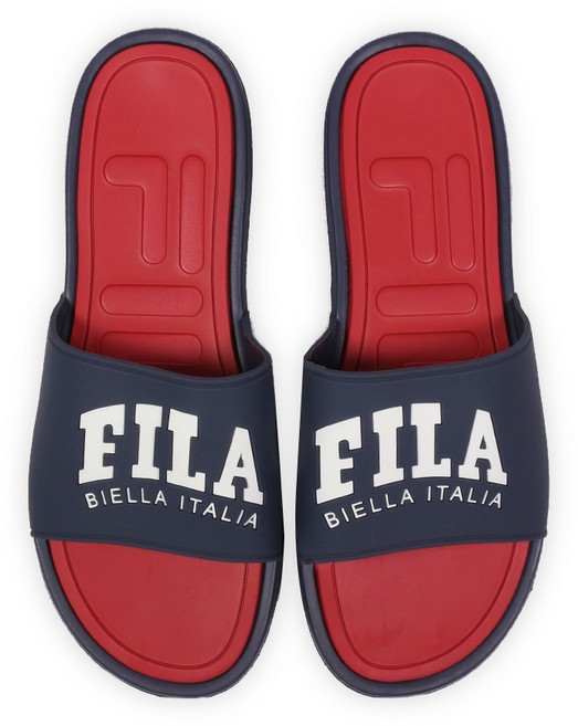 FILA DRIFTER COLLEGE 男女拖鞋, 紅