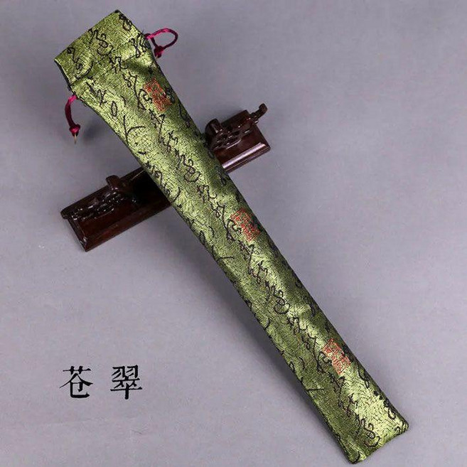 扇套 扇袋 扇箍收納袋 7-10寸 多款圖案選擇, 綠色, 1個