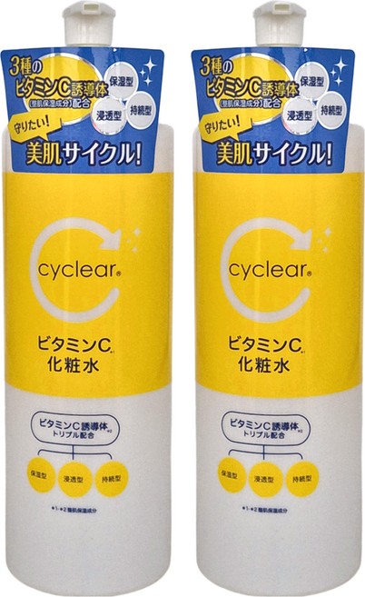 KUMANO 熊野油脂 cyclear 維他命 化妝水, 2瓶, 500ml