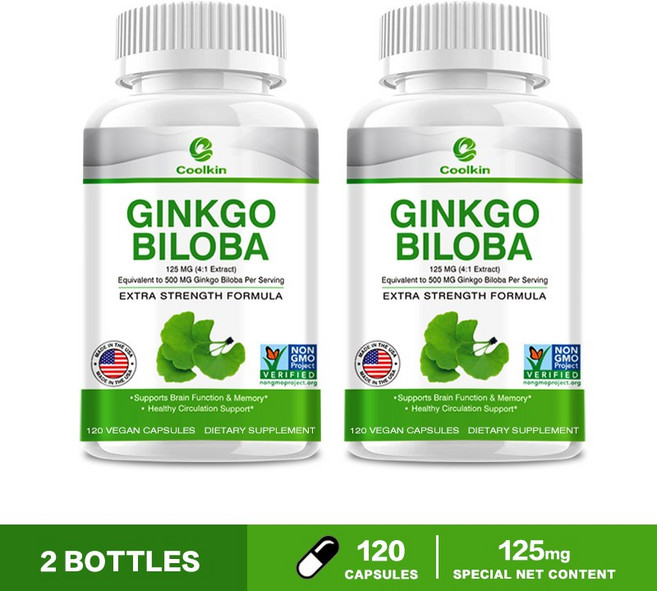 Coolkin Ginkgo Biloba 支援腦部功能與記憶 促進健康循環, 240組