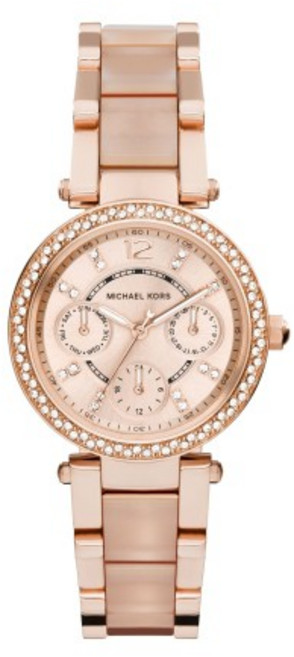 MICHAEL KORS 優雅迷人 三眼 玫瑰金 腕錶 MK6110