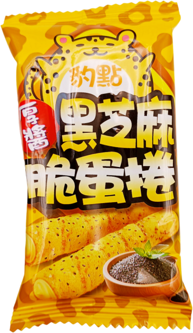 約點 黑芝麻脆蛋捲, 600g, 1套