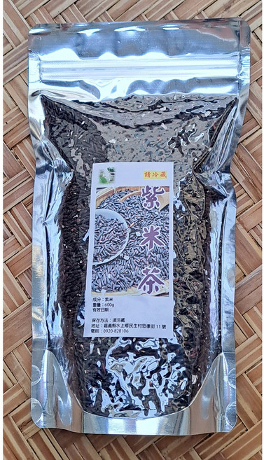 沖泡穀粉小舖 紫米茶/紫米水 (無糖) 台灣國產 紫米, 1個, 600g 散裝
