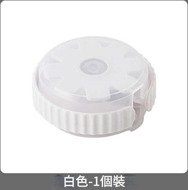 日式伸縮數據線收納盒便攜式充電線捲線器, 1個, 白, 白
