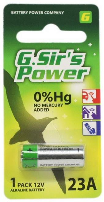 G.Sir's Power 23A 12V 鹼錳柱型電池, 一個入