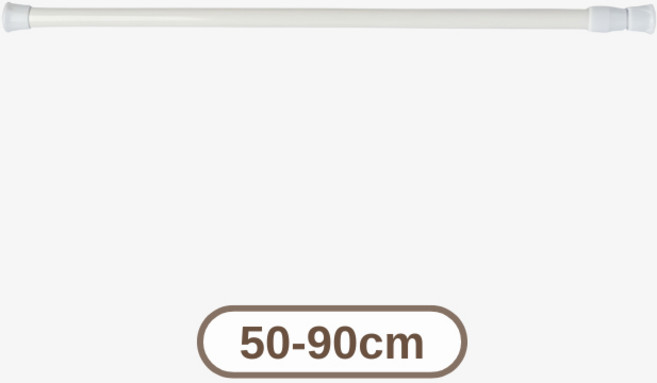 免打孔伸縮桿 無痕免釘浴簾桿窗簾桿 自由伸縮強力支撐 50-90cm (多尺寸可選), 伸縮桿|50-90cm