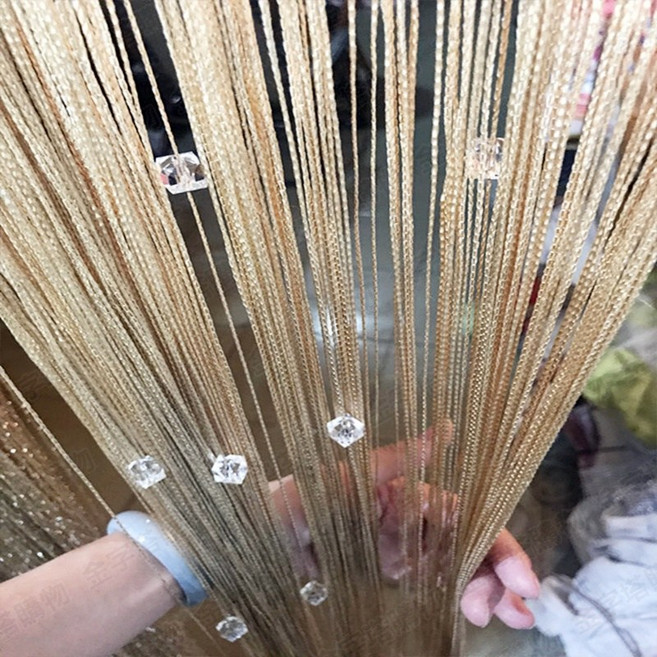 珠簾水晶珠簾 浪漫居家裝飾 多款可選, 香檳金